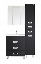 Водолей Мебель для ванной Орландо 80 черная – фотография-6